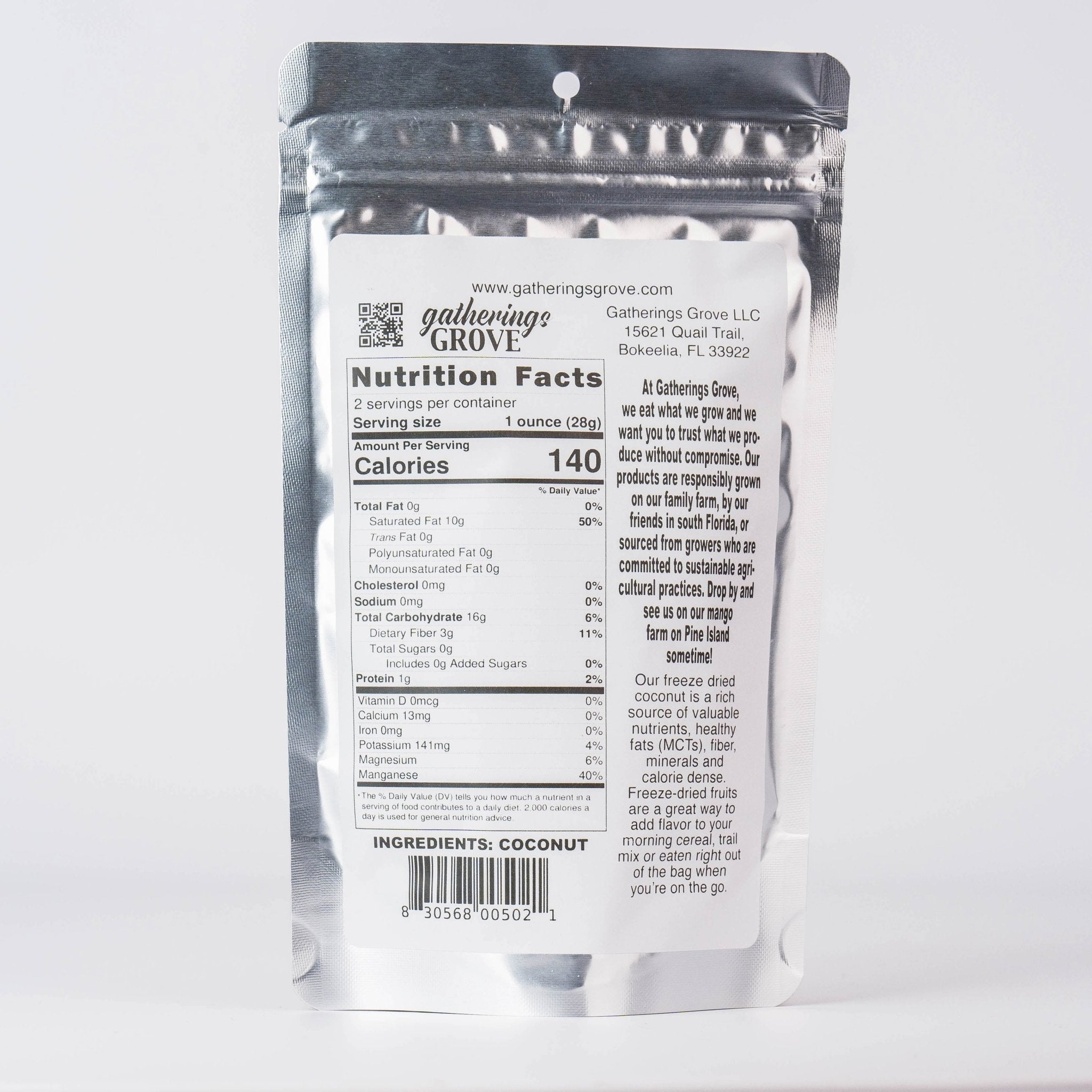 Freeze Dried Coconut - Gatherings Grove