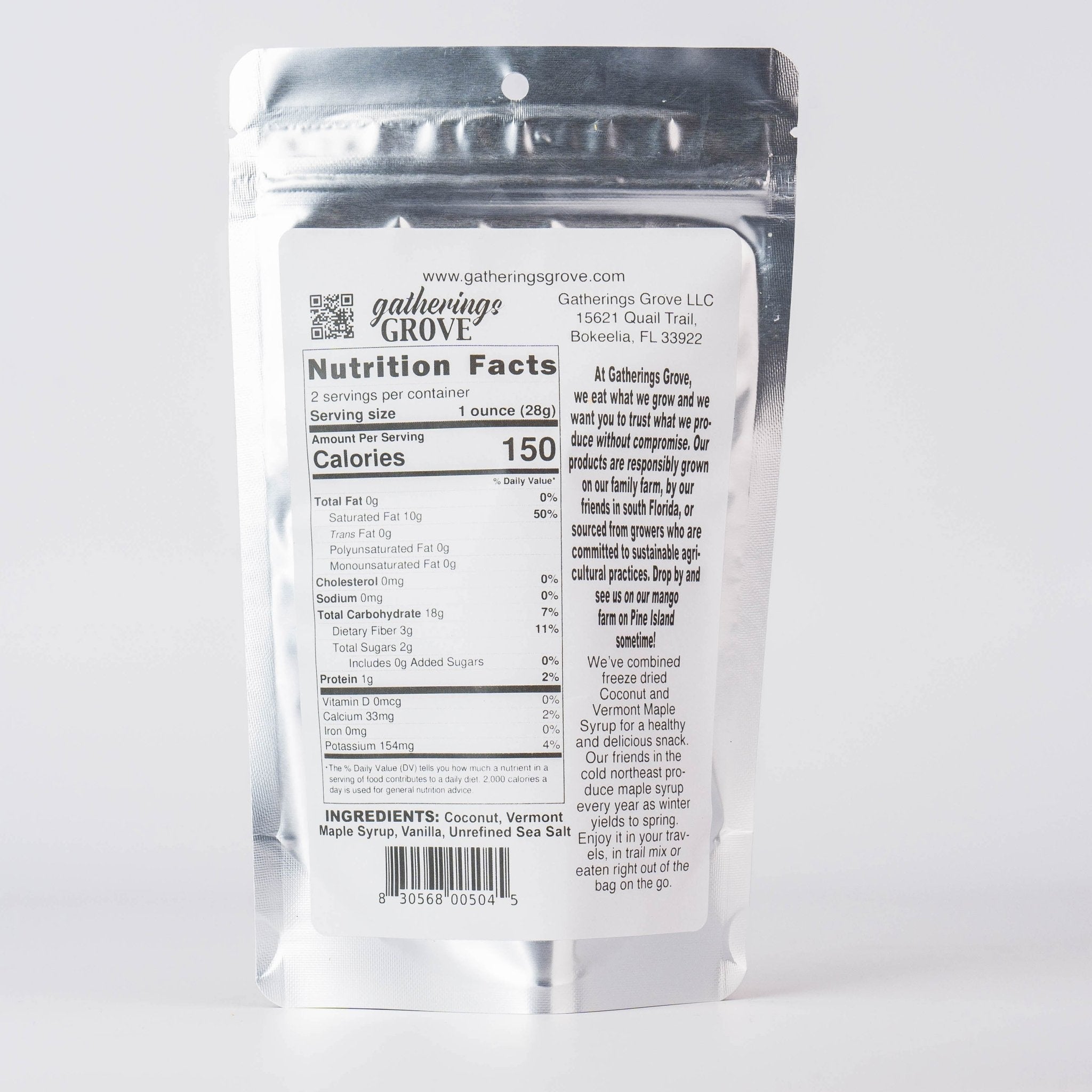 Freeze Dried Coconut with Vermont Maple Syrup - Gatherings Grove