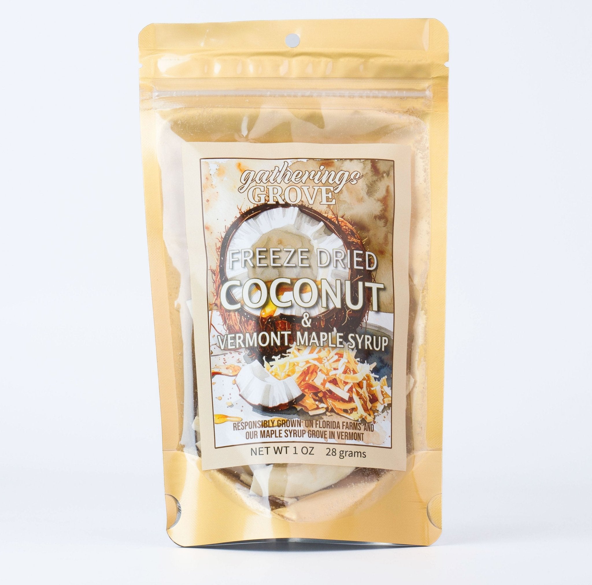 Freeze Dried Coconut with Vermont Maple Syrup - Gatherings Grove
