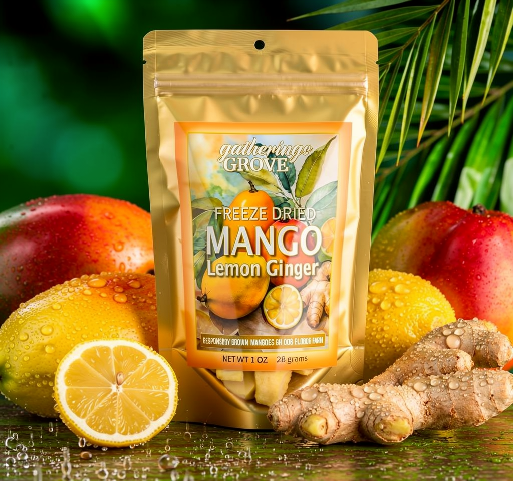 Freeze Dried Mango Lemon Ginger - Gatherings Grove