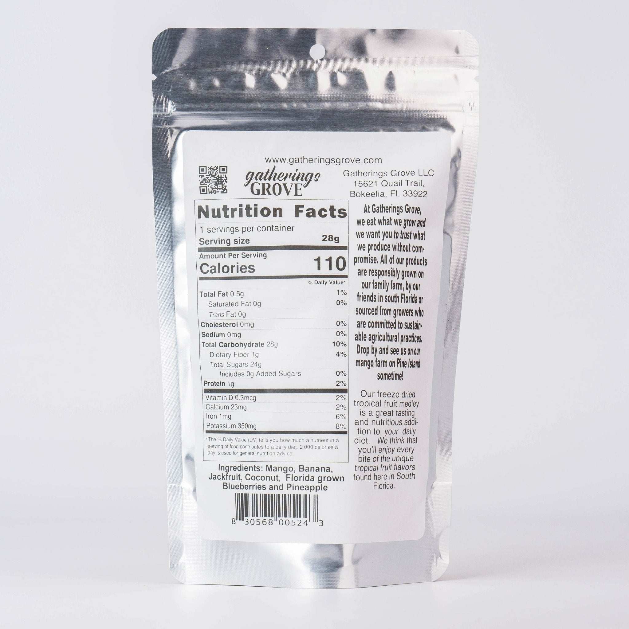 Freeze Dried Tropical Fruit Medley - Gatherings Grove